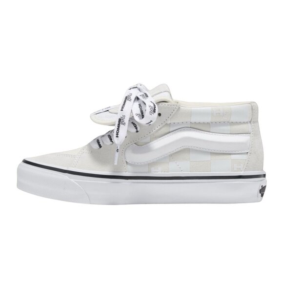 141. VANS OTW x HOMME GIRLS Sk8 Mid White Sneakers NEW Without Box Sz 6 - Picture 1 of 7